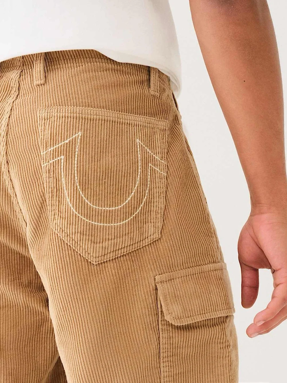 True Religion Corduroy Cargo Pants Tan Beige Men’s Size 30